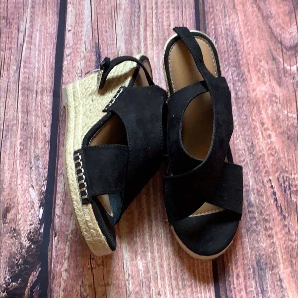 Black espadrilles